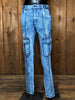 90s Sunsplash Acid Cargo Jeans    W32