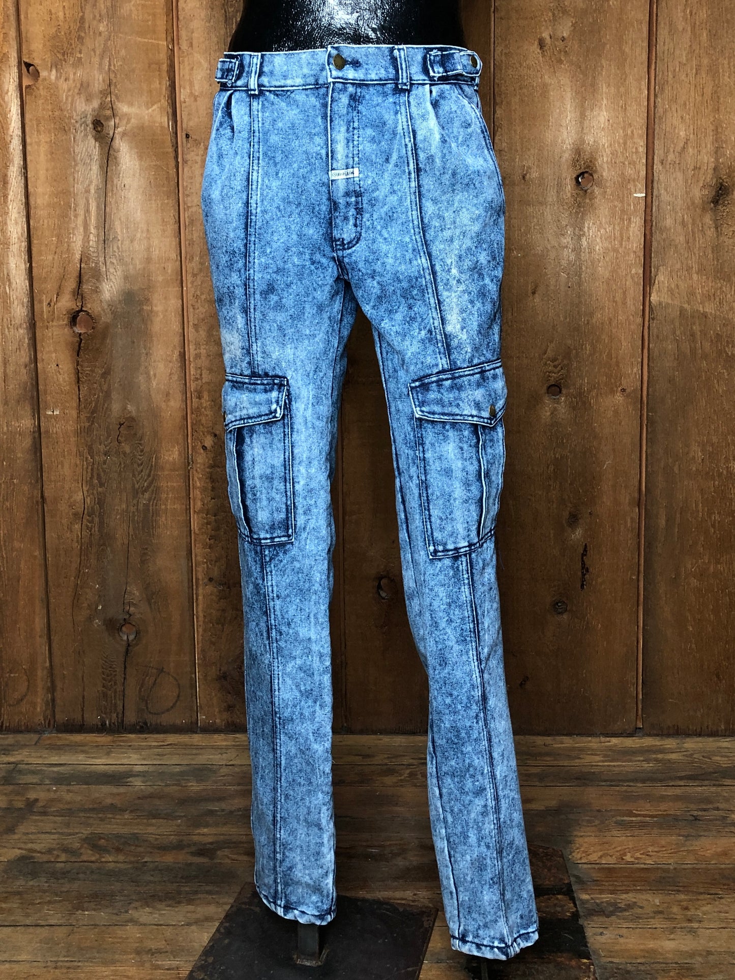 90s Sunsplash Acid Cargo Jeans    W32