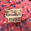 70s Ramona Rull Pink Floral Peasant Dress     M