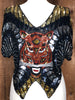 70s Sequin Tiger Top       S/M