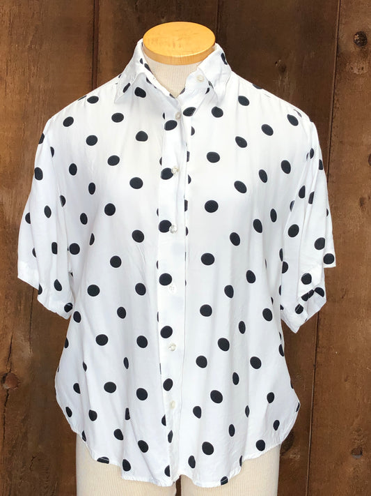 90s Express Blk/Wht Dot Top      M