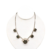 70s Deco Style Roses Necklace