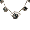 70s Deco Style Roses Necklace