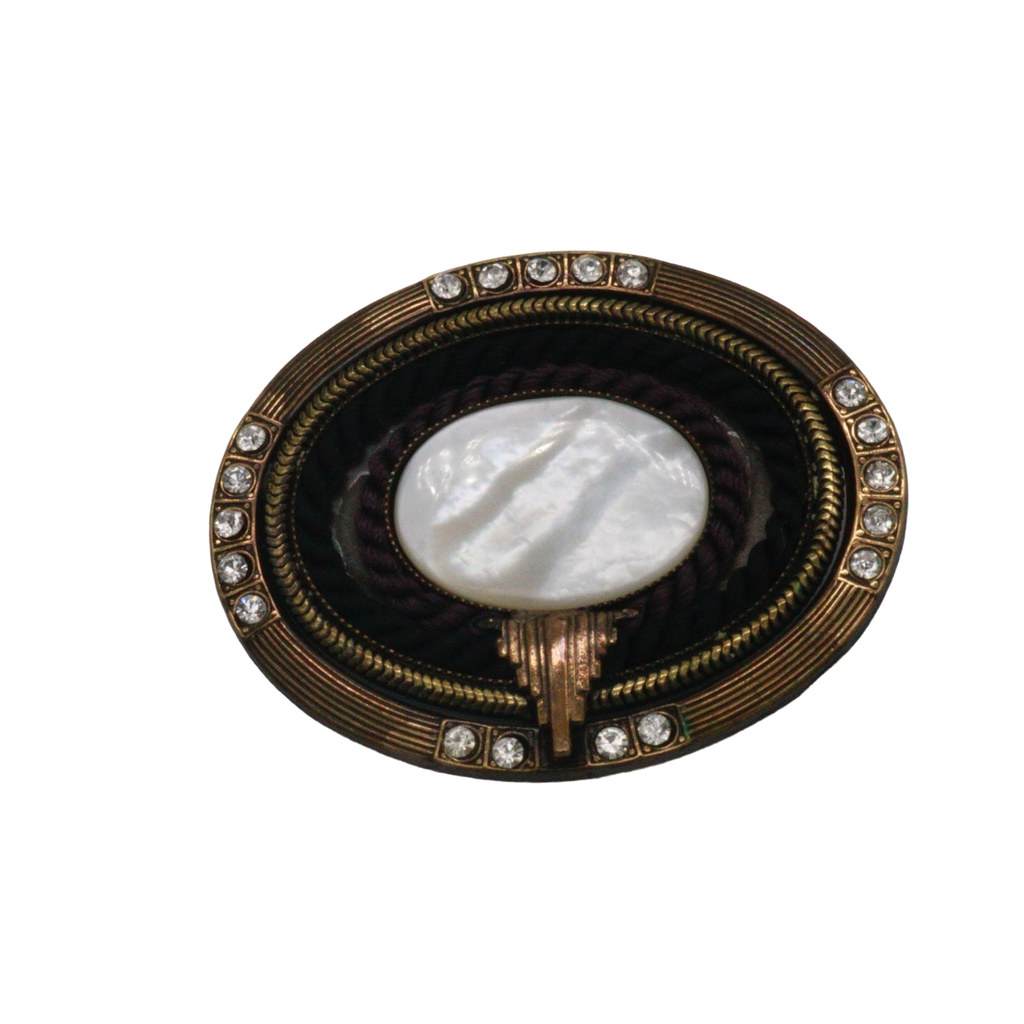 80s Ermani Bugatti Deco Style Brooch