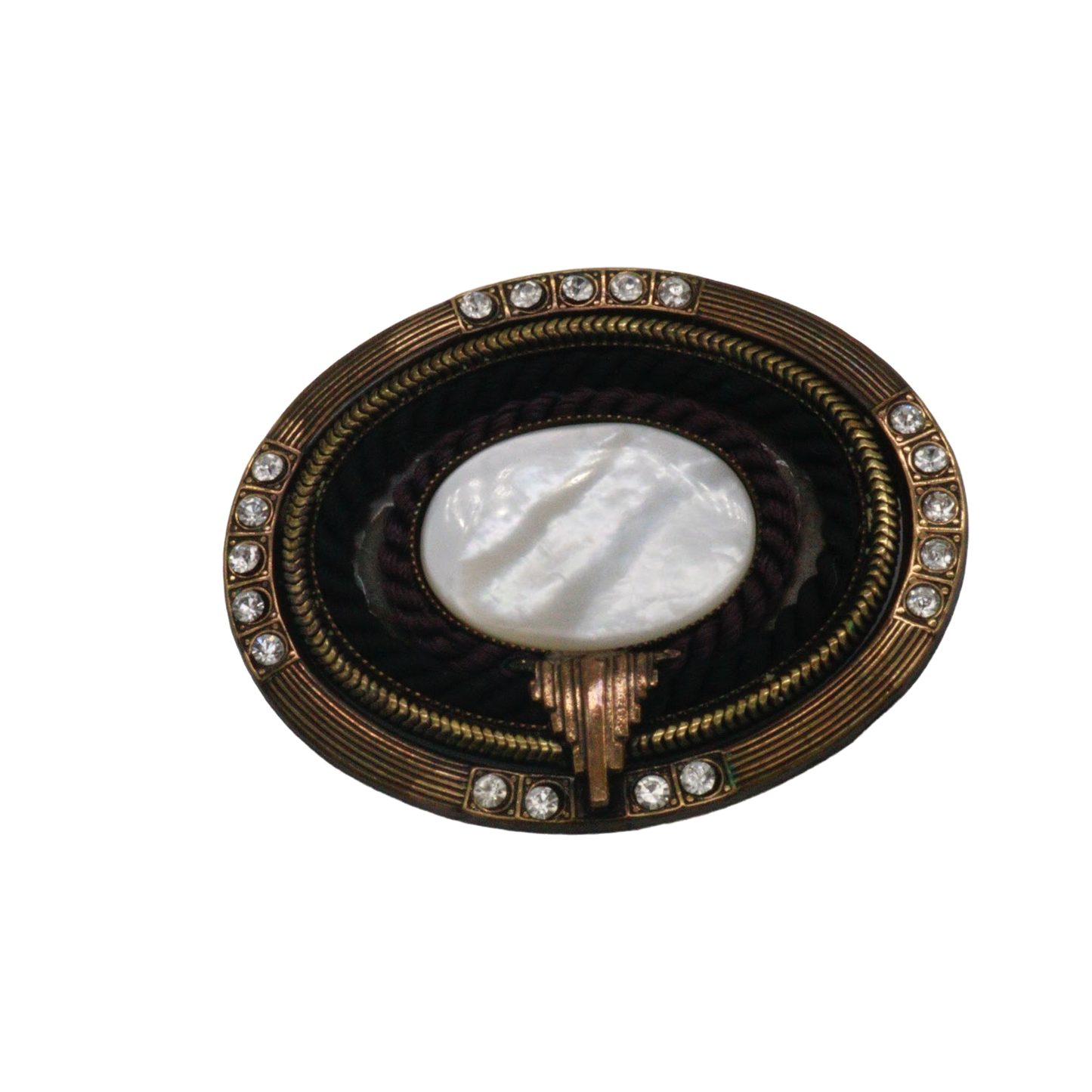 80s Ermani Bugatti Deco Style Brooch