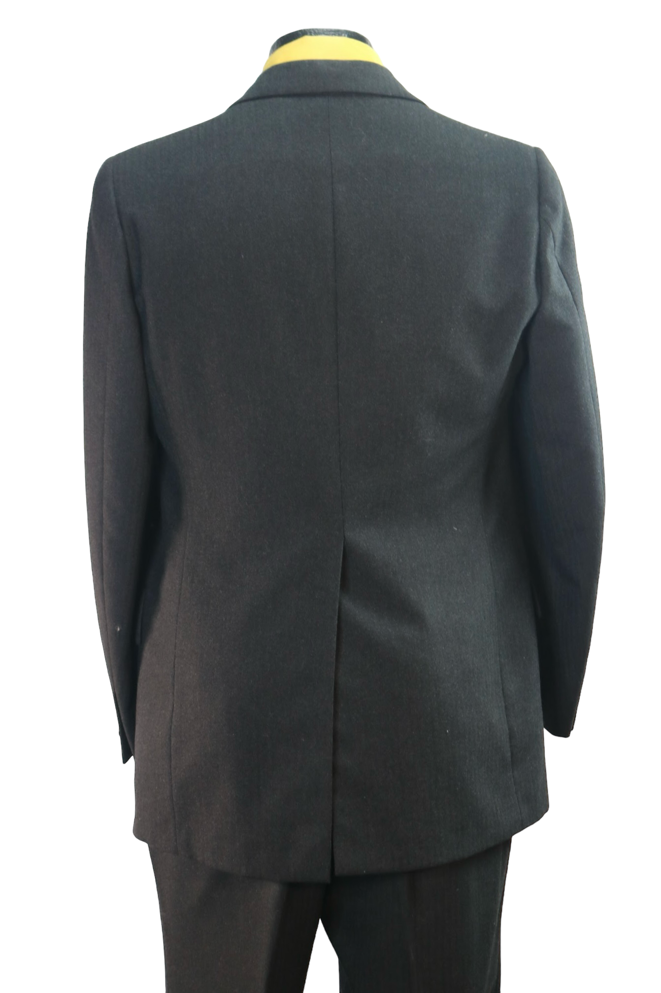 70s Italian Black Wool Suit          w35