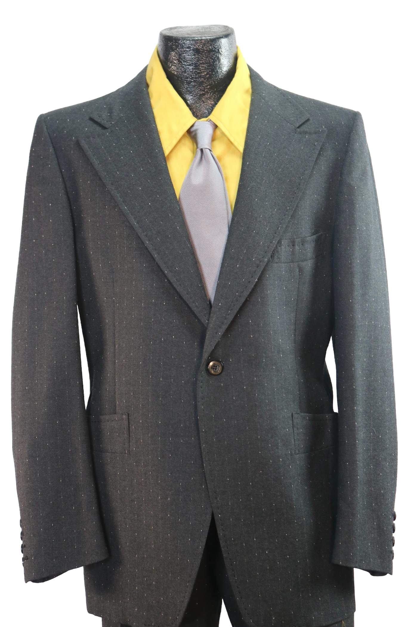 70s Hardy Amies Black Suit      w32