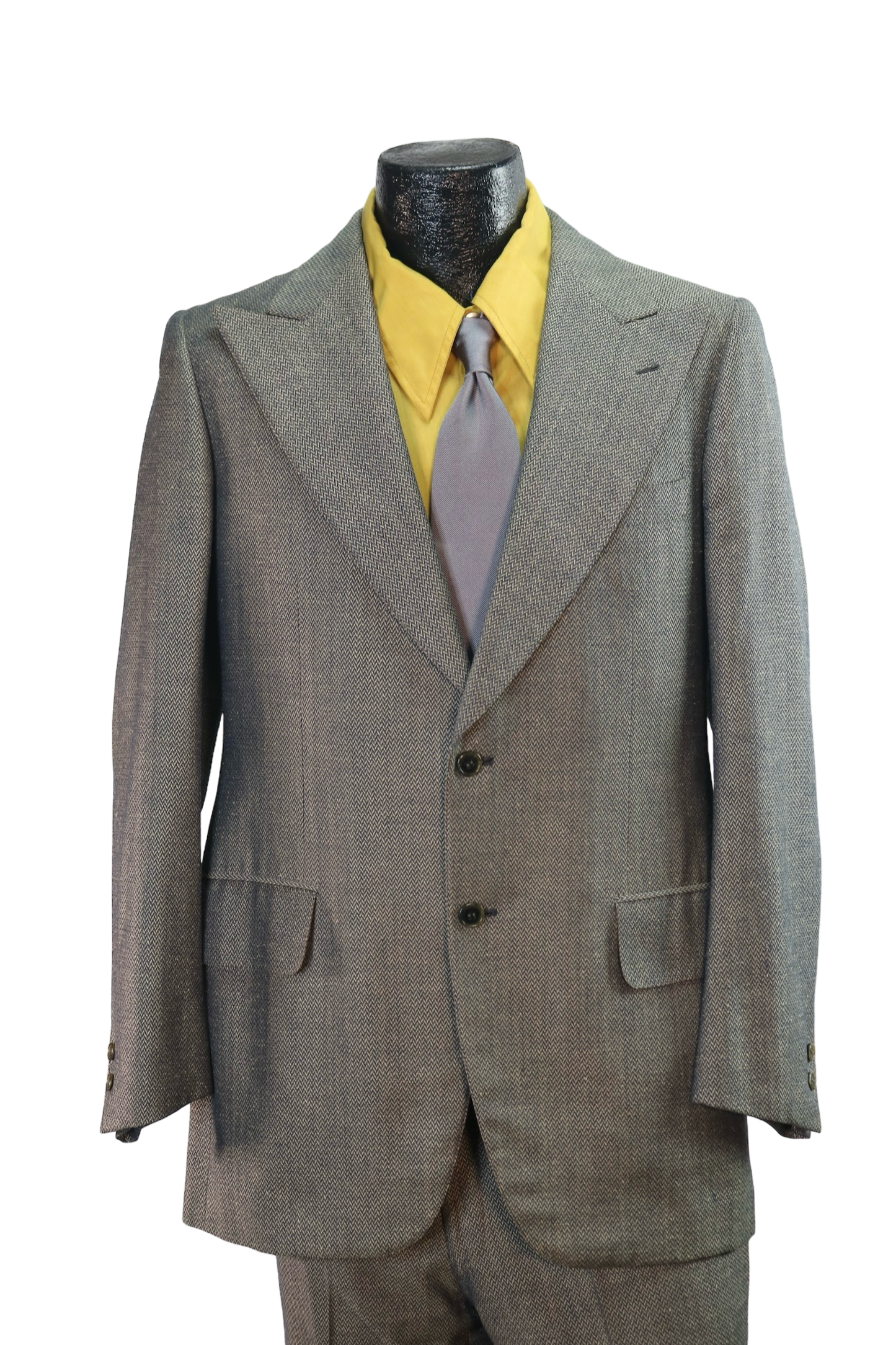70s Italian Chevron Suit       w35
