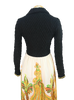 60s Parade Blk/Wht/Yellow Paisley Dress          w28
