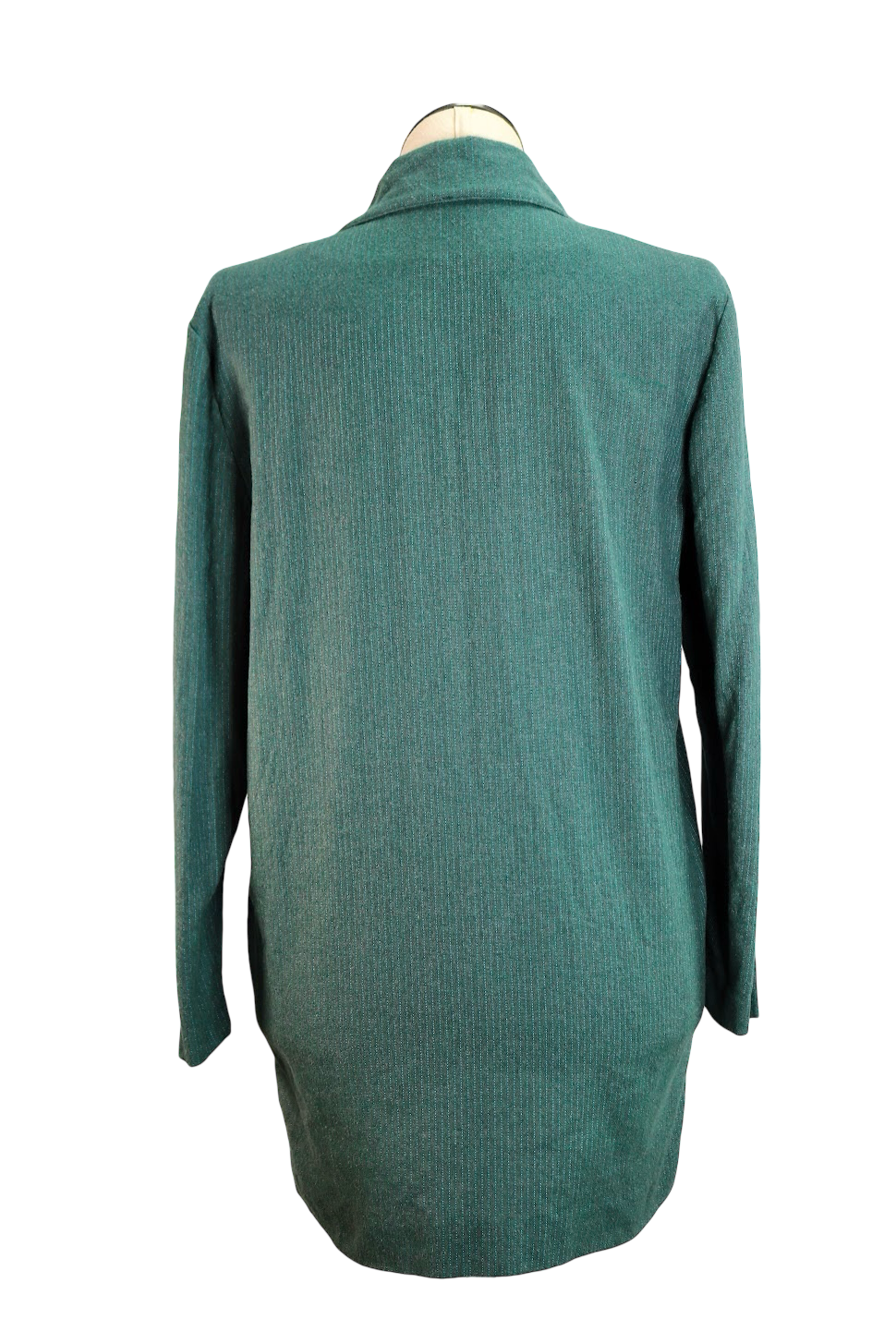 80s Handmade Teal Pinstripe Blazer      M/L