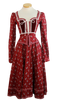 70s Gunne Sax Burgundy Calico Dress     W24
