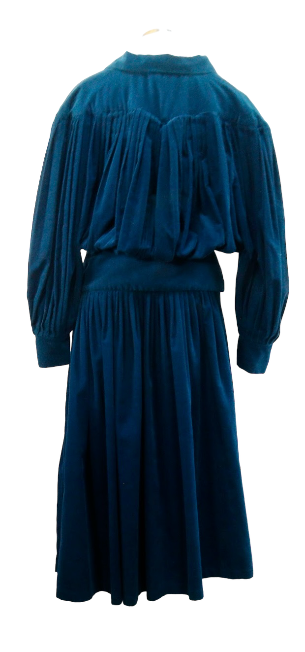 80s Norma Kamali Aegean Cord Skirt Set     W24-32