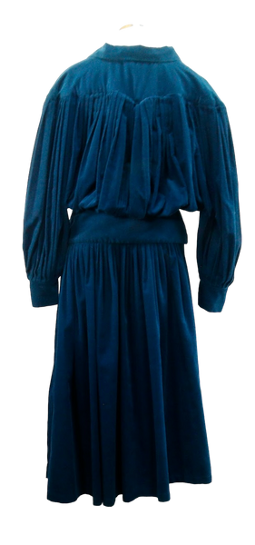 80s Norma Kamali Aegean Cord Skirt Set     W24-32