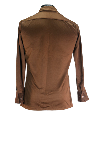 70s JC Penney Brown Pocket Shirt       S