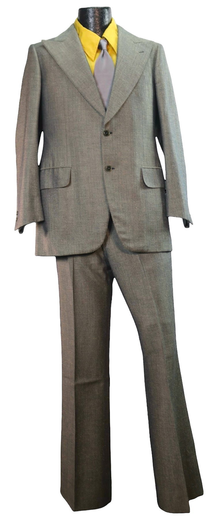 70s Italian Chevron Suit       w35