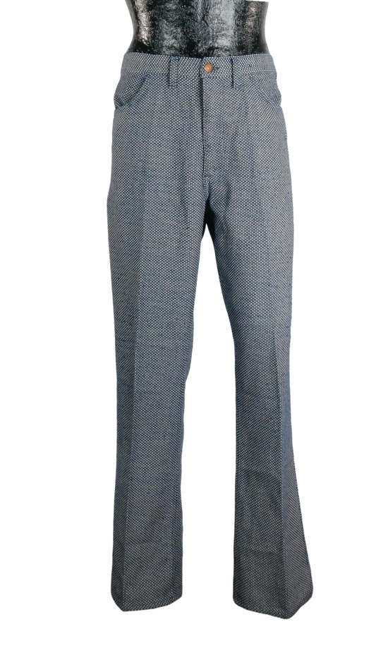 70s Levi's Woven Blue Pant         w38