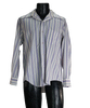 70s KMart Prpl Striped Shirt         XL