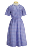 80s Joynono Purple Striped Button Front Dress   S