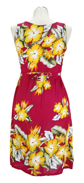 Y2K Natraj Red/Yellow Floral Sundress     L