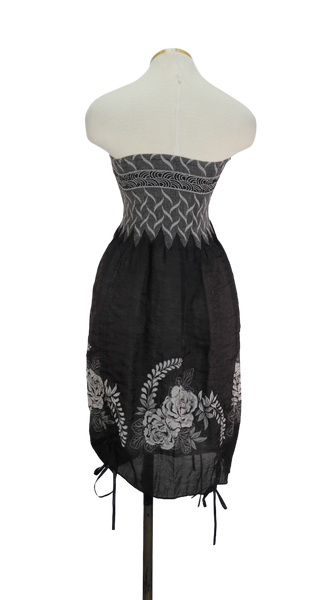 00s Blk/Wht Geometric & Floral Sundress   M