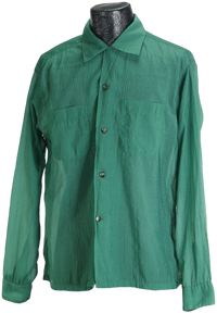 50's TOWNCRAFT Emerald Loop Collar Shirt        L