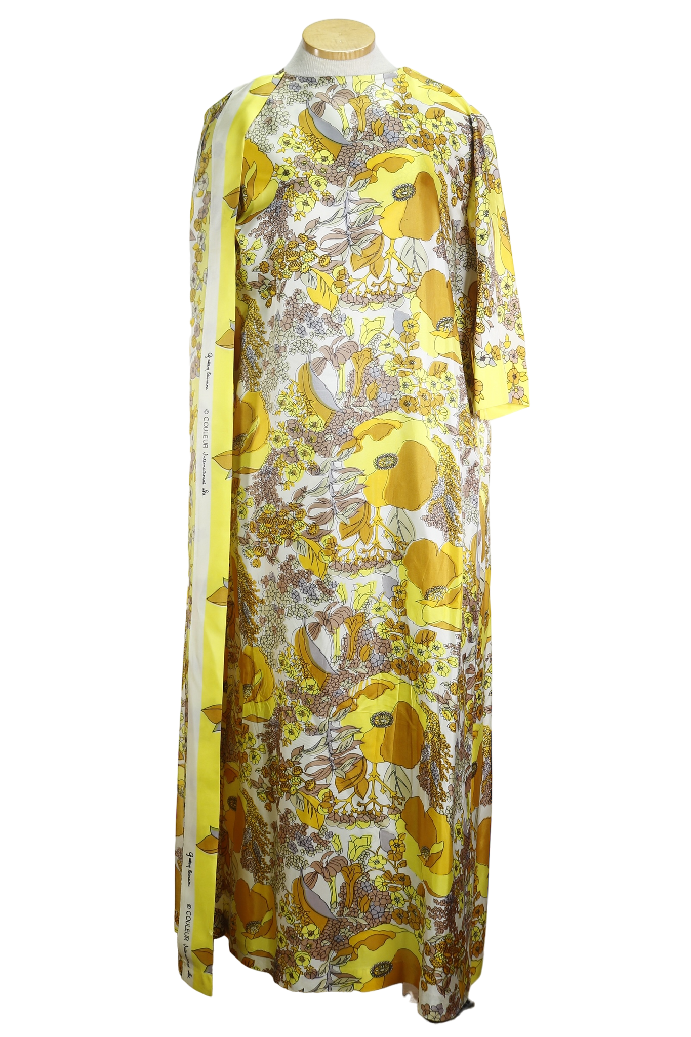 70s Saks Fifth Avenue  Floral Wrap Dress       S/M