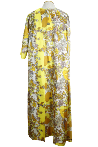 70s Saks Fifth Avenue  Floral Wrap Dress       S/M