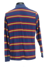 90s Jantzen Striped Mock Neck Shirt      M