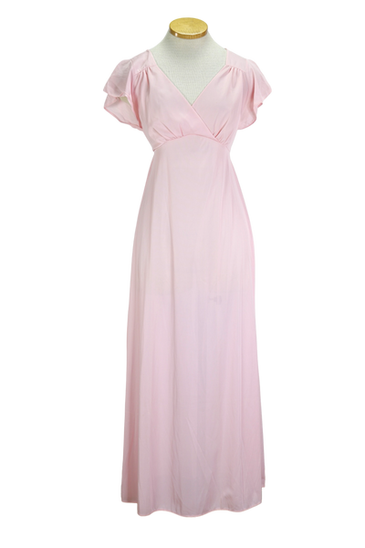 70s Pink Maxi Nightie           w32