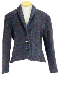 00s Lands End Multicolor Mohair Blazer      M