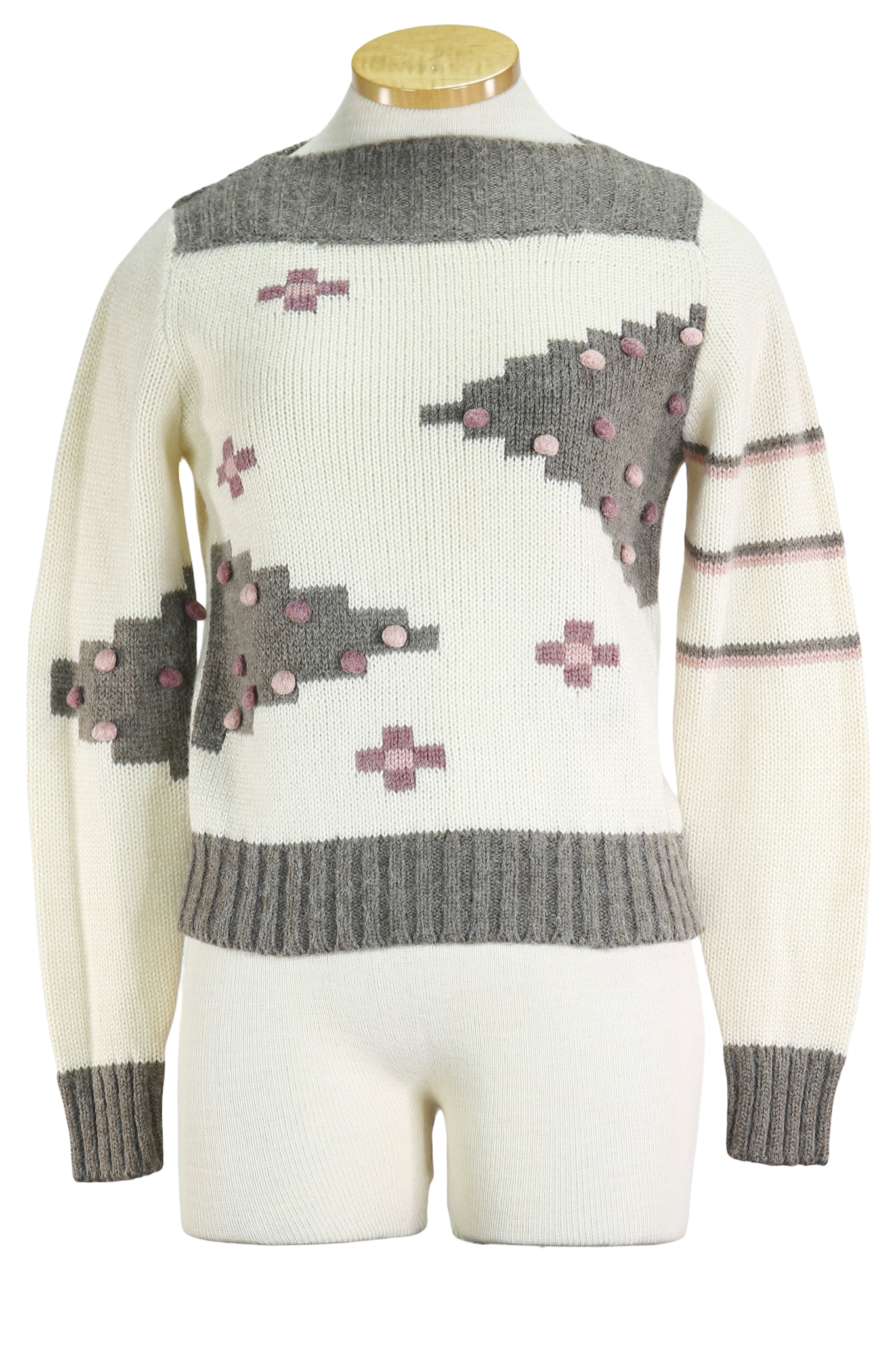 80s New Expressions Pom Sweater    L