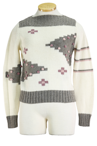 80s New Expressions Pom Sweater    L