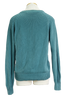 80s Teal Sailboat Knit Sweater      S