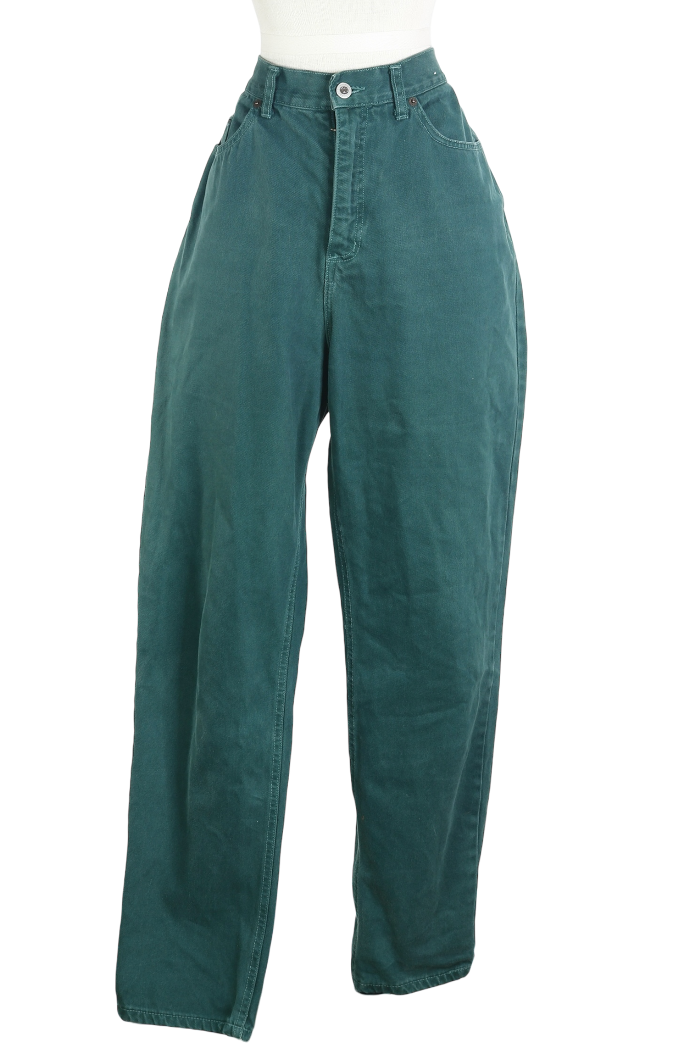 90s Green Taper Leg City Jeans      w33