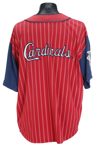 90s Starter Pinstripe Cardinals Baseball Jersey  XL