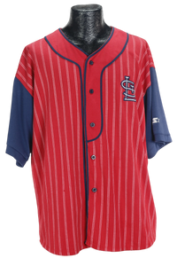 90s Starter Pinstripe Cardinals Baseball Jersey  XL