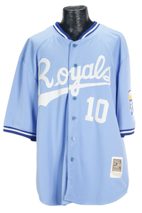 90s Custom KC Royals Jersey #10    XL