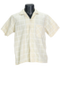 60s Sovereign Pale Yellow Grid Shirt      M