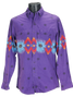 80s Wrangler Purple Aztec Shirt     S