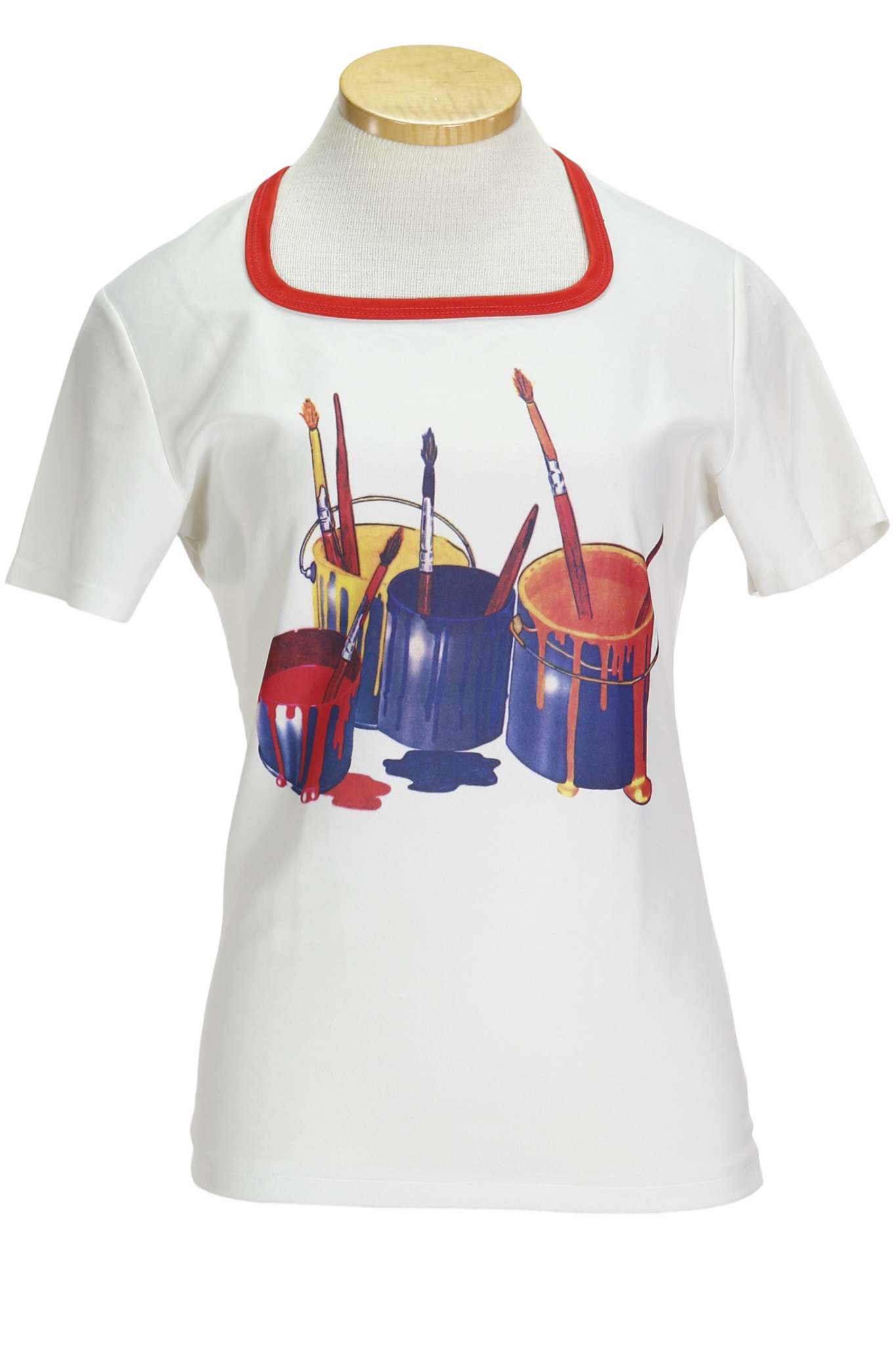 70s White Paint Cans Tee   S