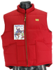 80s NOS Swingster Red Puffer Vest          L