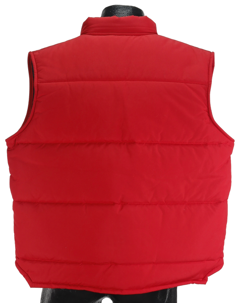 80s NOS Swingster Red Puffer Vest          L