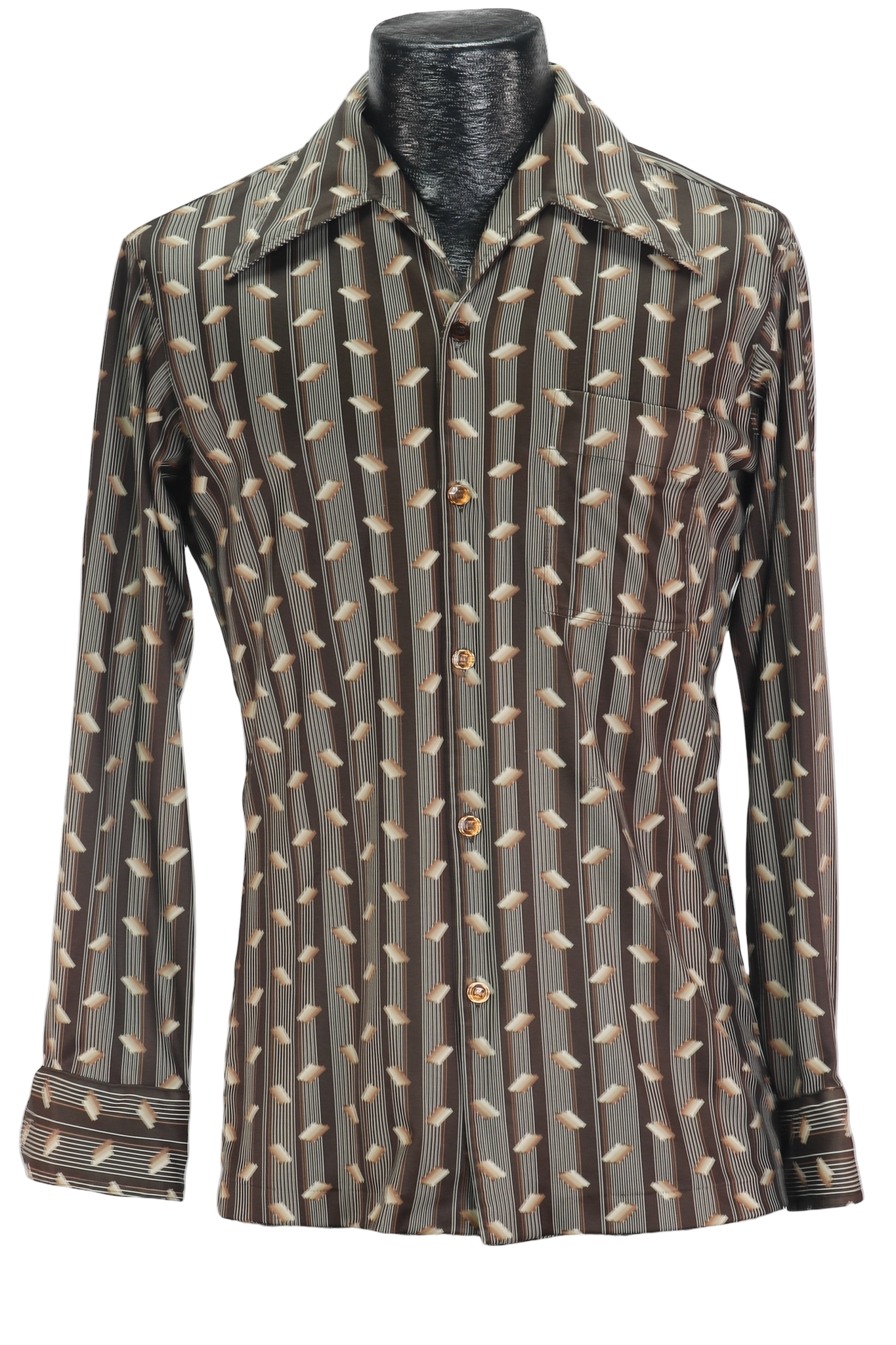 70s Joel Brown Disco Shirt    M