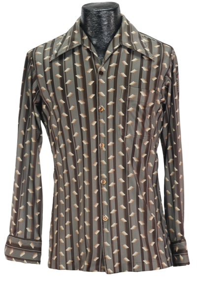 70s Joel Brown Disco Shirt    M