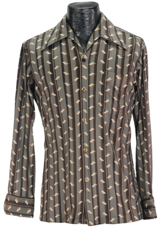 70s Joel Brown Disco Shirt    M