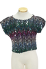 80s RIO Multi-Colored Sequin Top       M