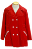 80s Double Breast Red Spring Jacket       M