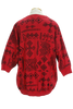 90s Red Tribal Tunic Sweatshirt          L