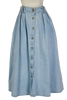 90s Denim Midi Skirt       w27