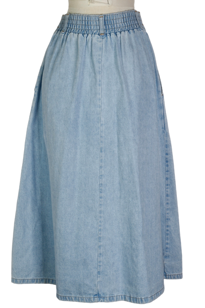 90s Denim Midi Skirt       w27